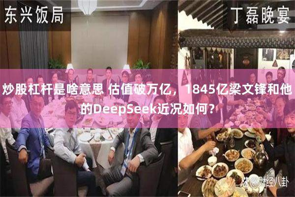 炒股杠杆是啥意思 估值破万亿,1845亿梁文锋和他的DeepSeek近况如何?