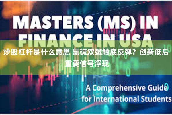炒股杠杆是什么意思 氯碱双雄触底反弹？创新低后 重要信号浮现